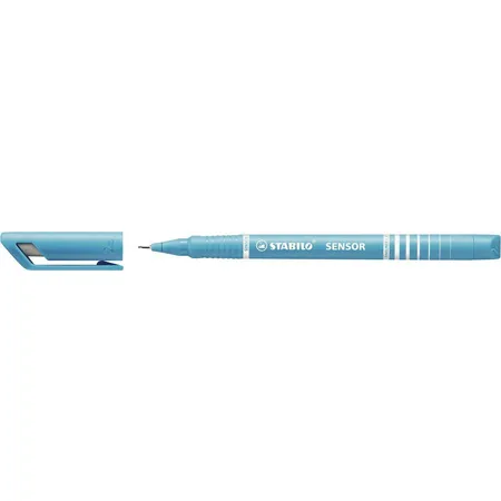 Fineliner mit gefederter Spitze - STABILO SENSOR F - fein - Einzelstift - türkis