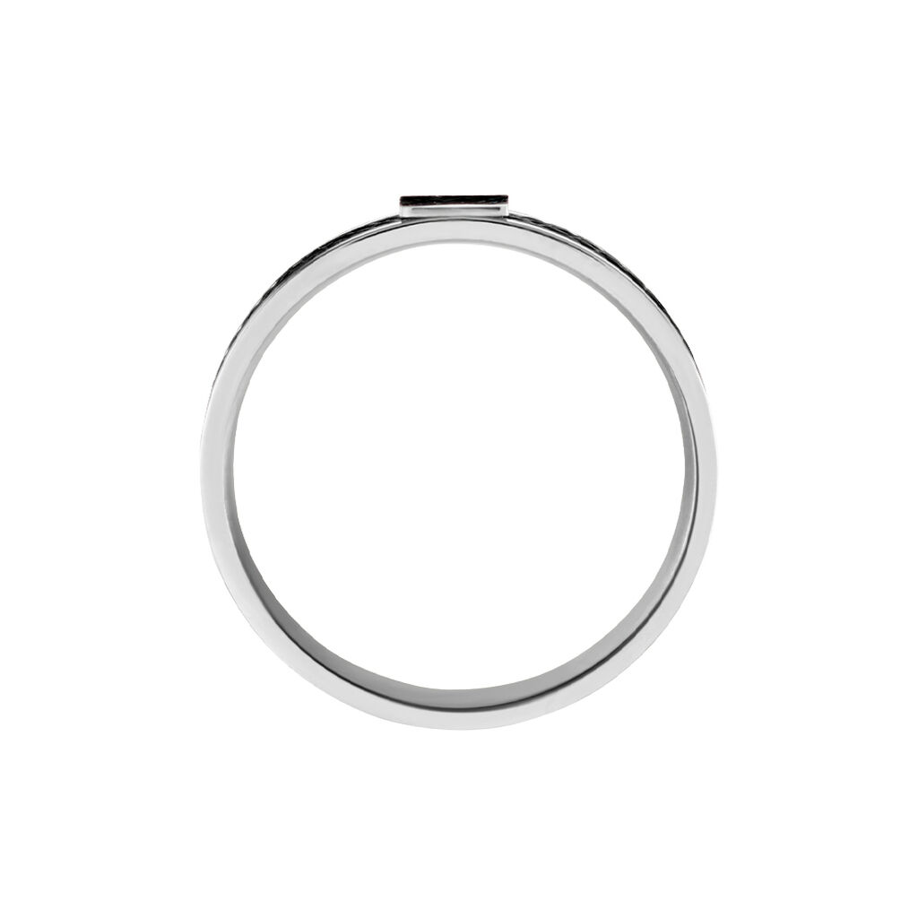 Bague Gaetane Acier Blanc
