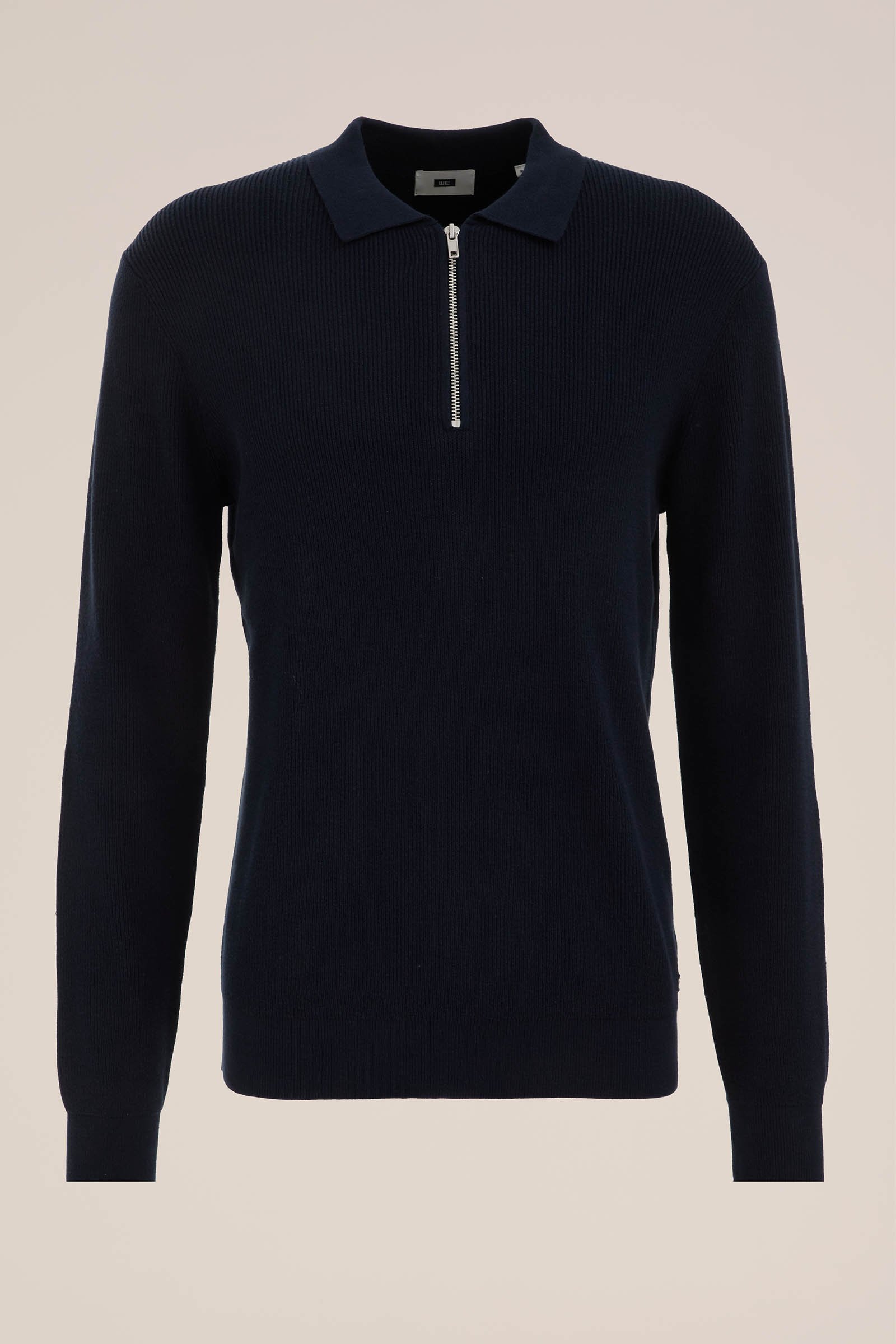 trui met structuur WE Fashion Donkerblauw