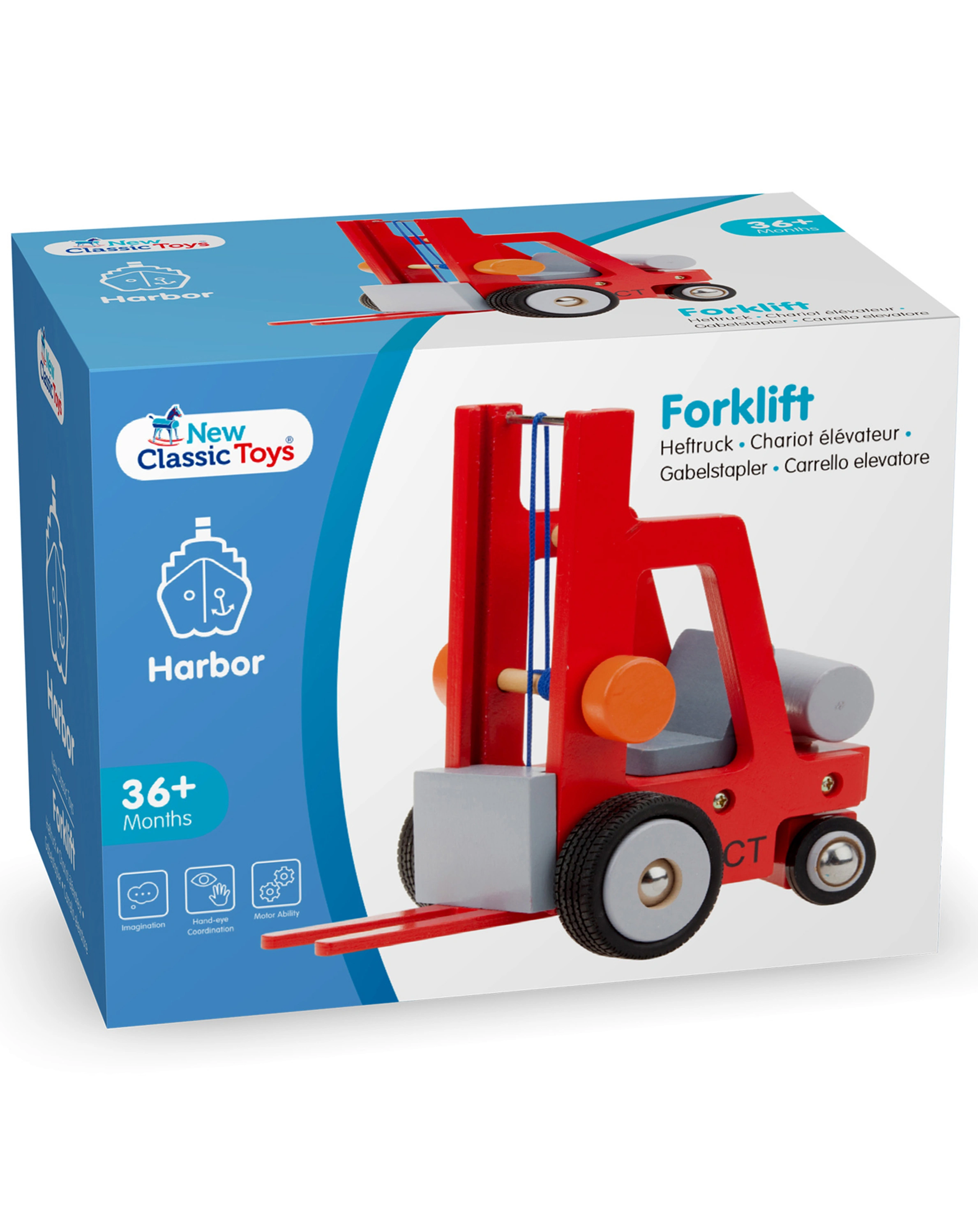 New Classic Toys Holz-Gabelstapler 