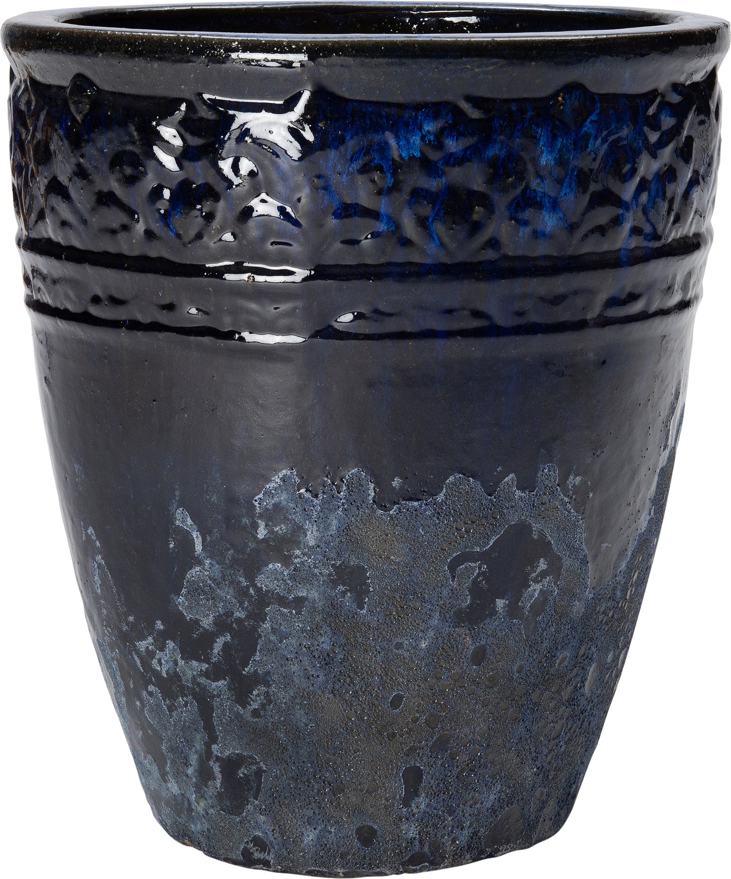 Intratuin bloempot Andy blauw D 36 H 40 cm