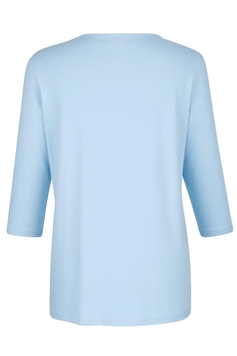 T-Shirt, Pailletten-Motiv, 3/4-Ärmel