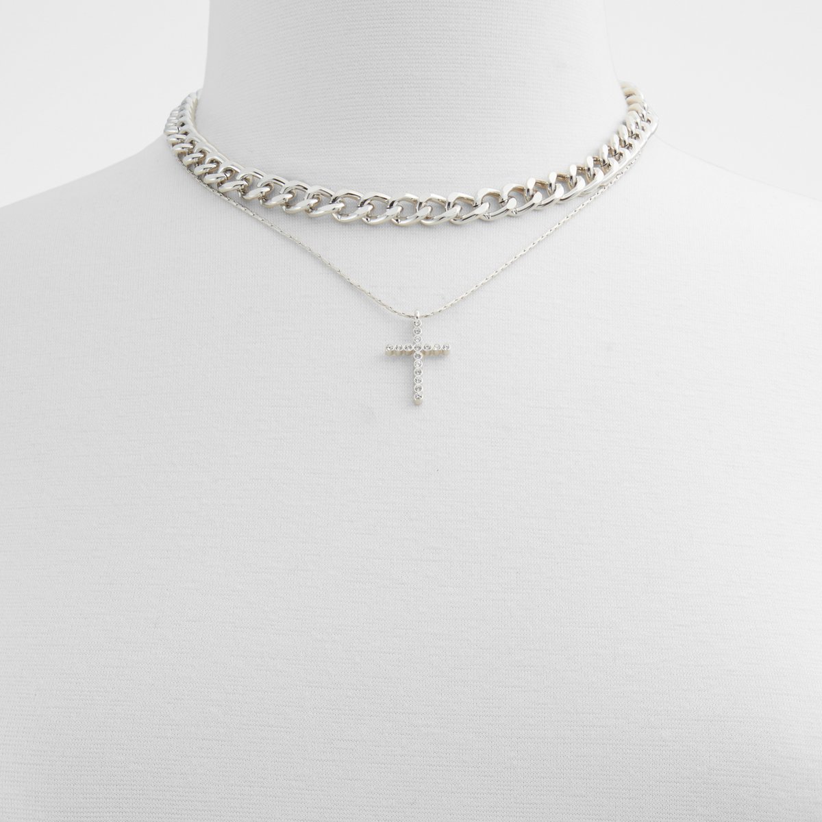 Acerani Silver-Clear Multi Women Necklaces