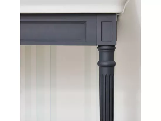 Console JACOB DELAFON Cléo 1889 avec plan vasque 3 trous + colonne droite + siphon or