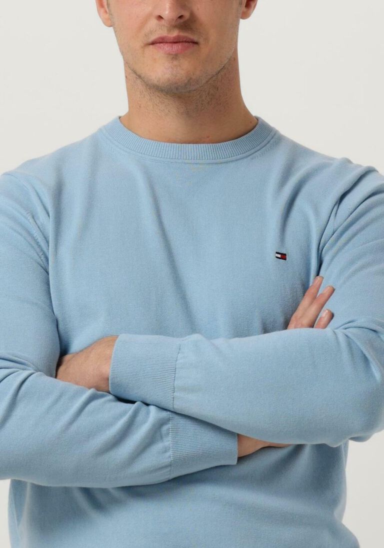 TOMMY HILFIGER blauwe tommy hilfiger sweater 1985 crew neck sweater