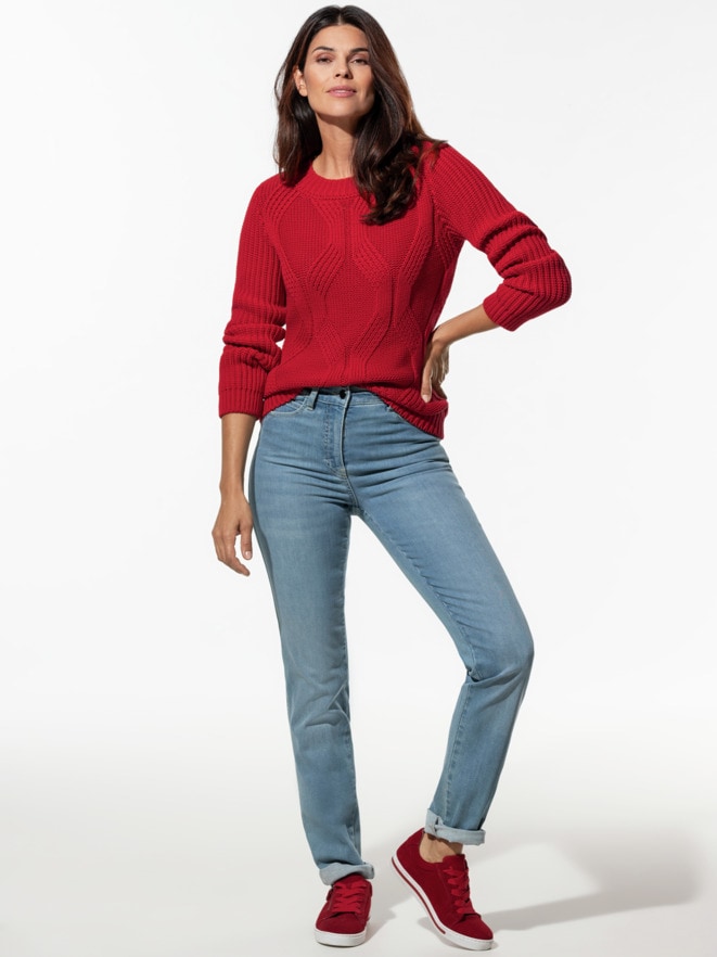 Relief-Pullover Rhombe