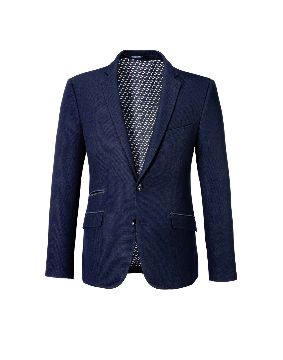 Veste casual velours navy