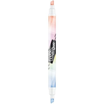 Maped Fluopep's Pen Duo - Pack de 3 surligneurs 2-en-1 - couleurs pastels assorties