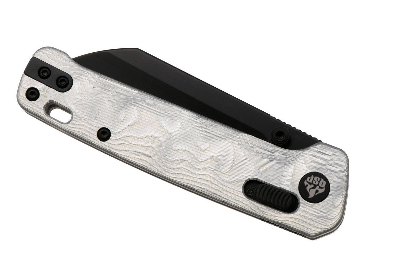 QSP Knife Penguin Glyde QS130GL-G2 PVD 14C28N, Aluminium Foil G10, zakmes