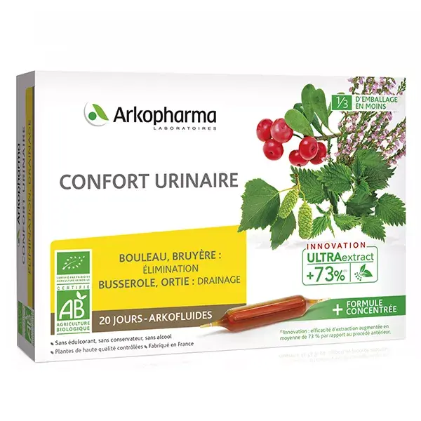 Arkopharma Arkofluides Conforto Urinário Orgânico 20 ampolas