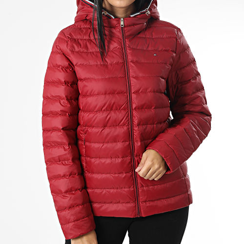 Doudoune A Capuche Femme Essential 0842 Rouge