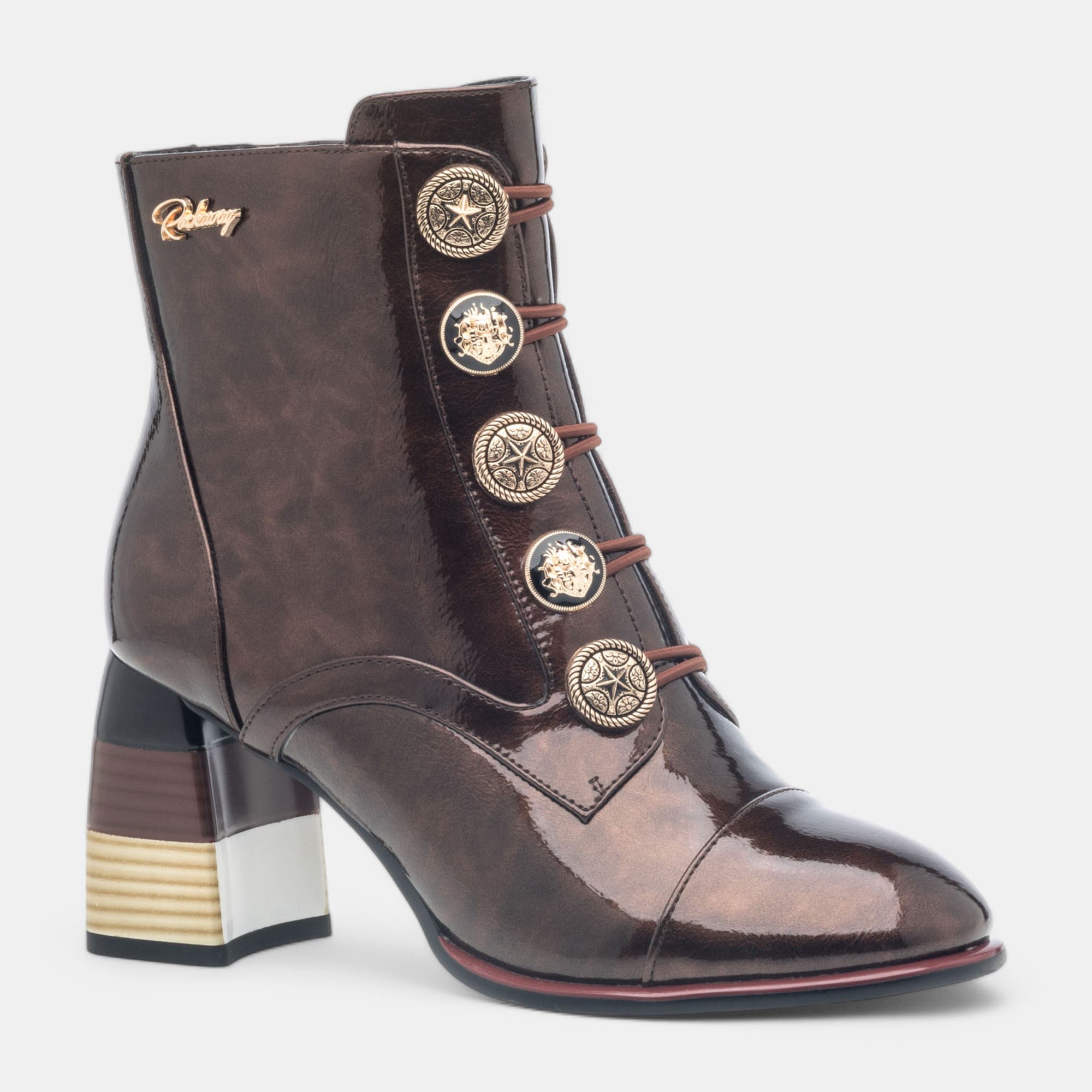 Bottines à talon Femme bronze