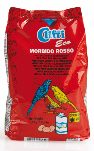 CLIFFI MORBIDO ROSSO (1 kg. (massa gorda para criação de canários vermelhos))