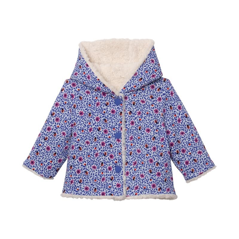 Veste réversible bébé fille micro fleurs beige Catimini Beige