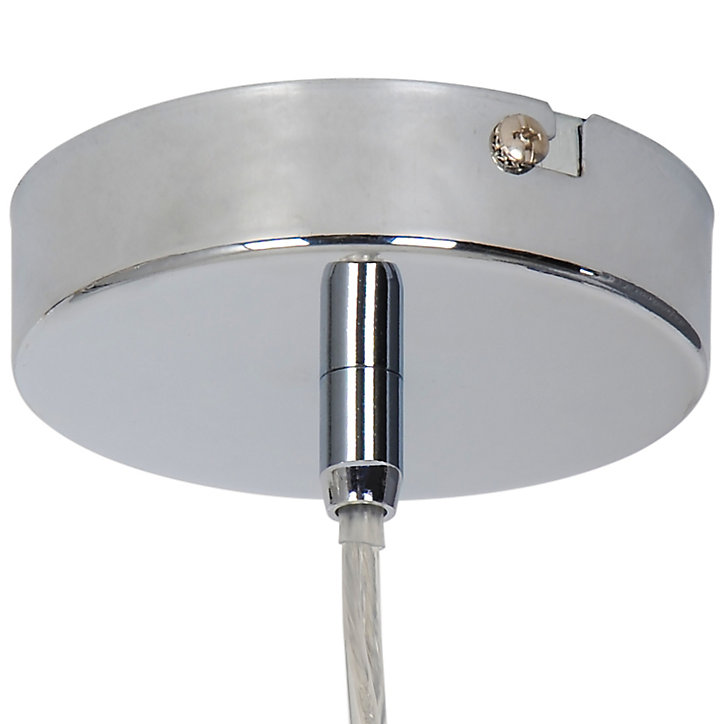 Suspension Edasich GoodHome E27 argent brillant gris