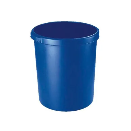 HAN Papierkorb 30 Liter, Polypropylen, konisch, 303/375 mm, 410 mm, 30 l, blau