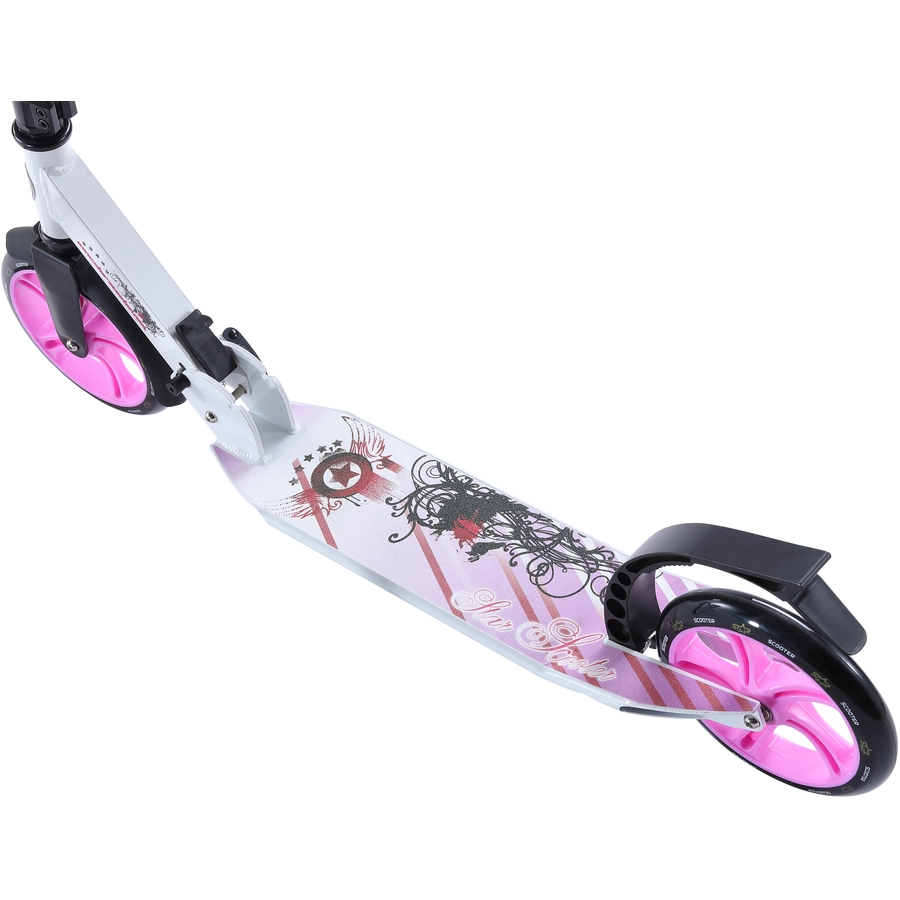 Star Scooter Roller 205mm Cruiser weiß, lila