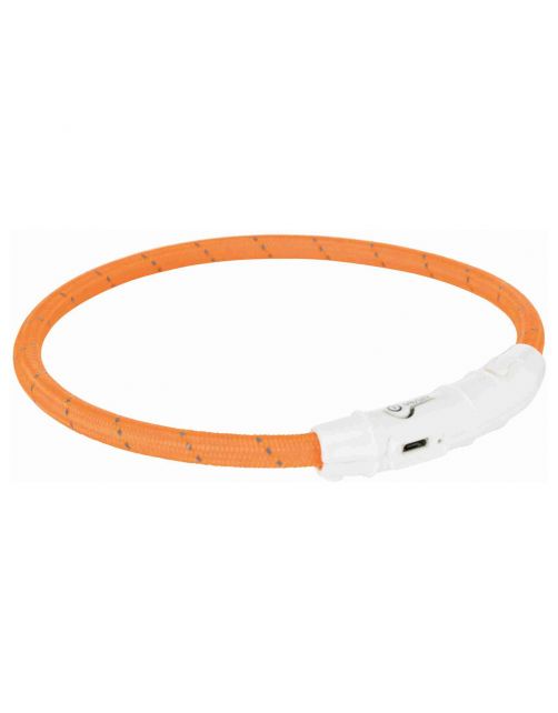 Trixie Usb Flash Lichtgevende Buis Ø 7 Mm Oranje - Hondenveiligheidslampje