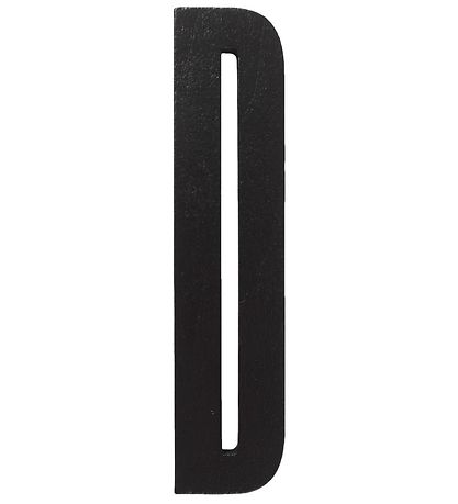 Design Letters Holz Buchstaben - D - Schwarz