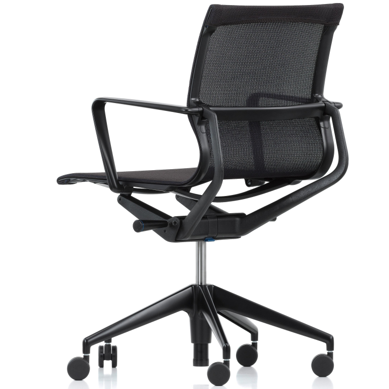 Vitra Physix bureaustoel zwart onderstel Trioknit silver
