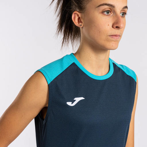 Camiseta Tirantes Joma Eco Championship Marino Turquesa Flúor