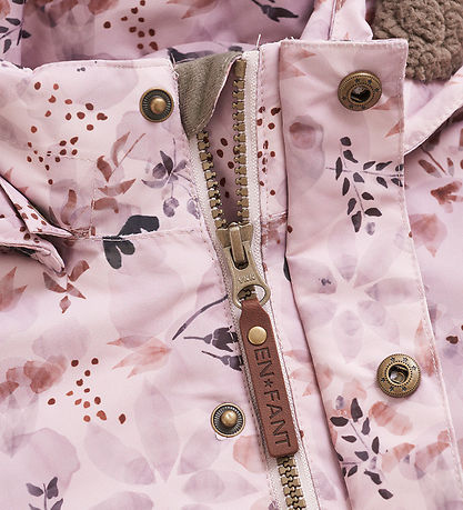 En Fant Flyverdragt - Burnished Lilac m. Blomster