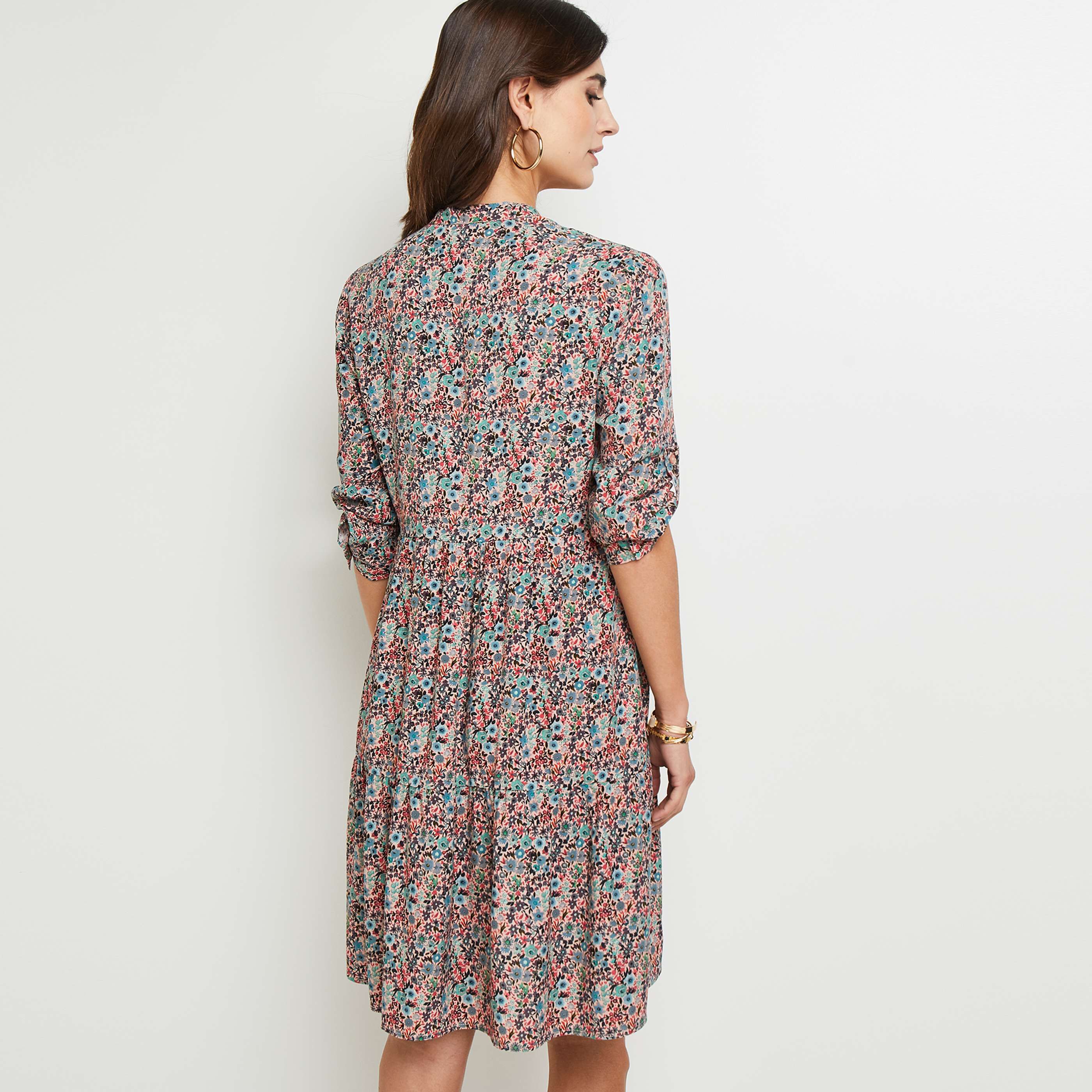 Robe imprimée femme - ROSE PALE