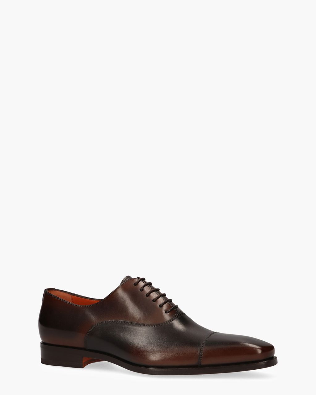Santoni 15004 Bruin Heren Veterschoenen