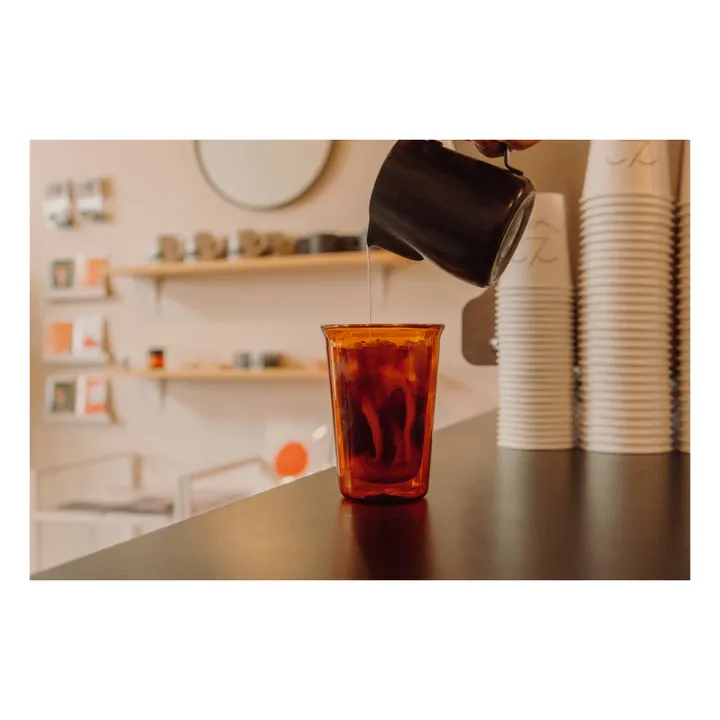 Kinto Verre Cast simple paroi - 350 ml | Ambre