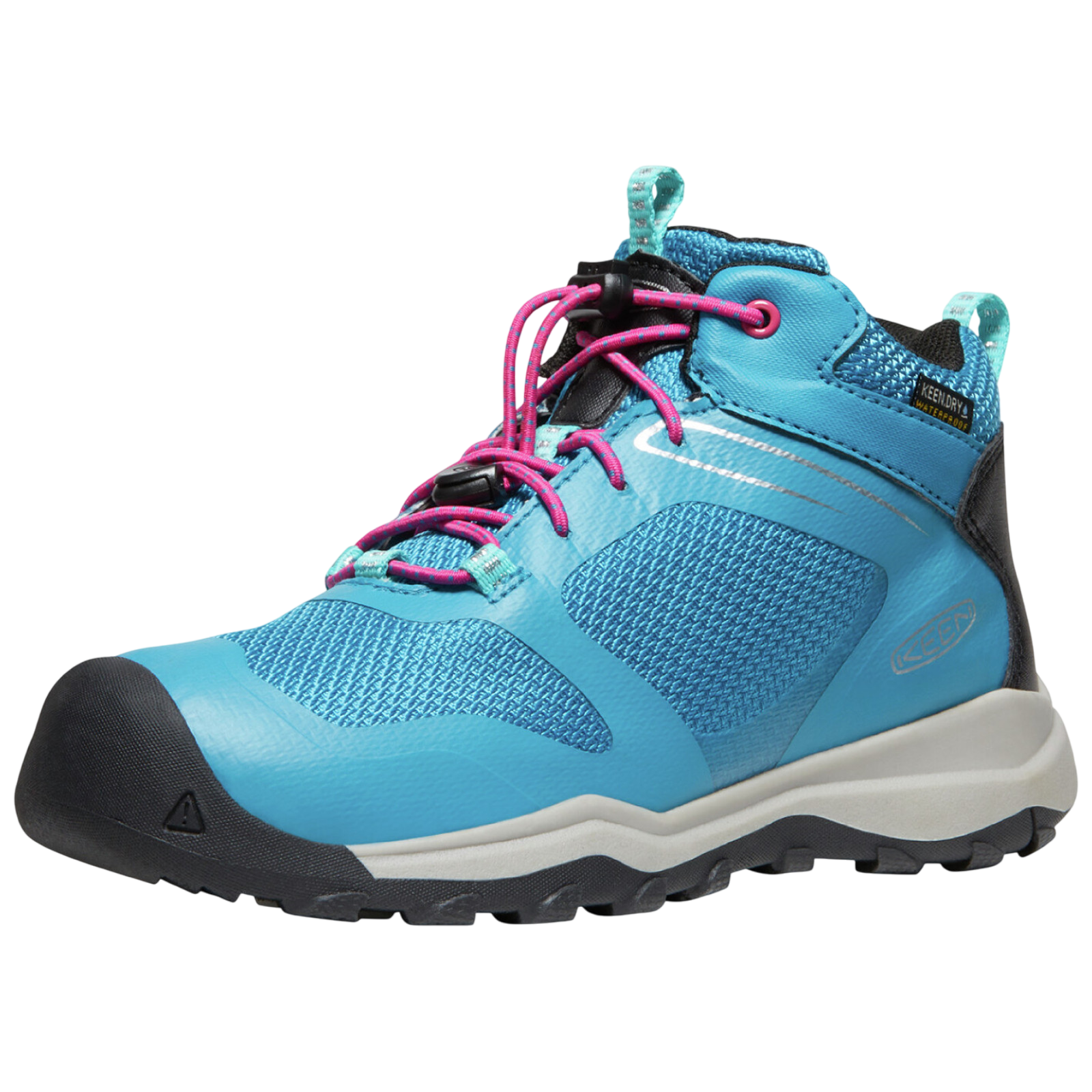 Wanderschuhe Mid WP fjord blue/fuchsia purple
