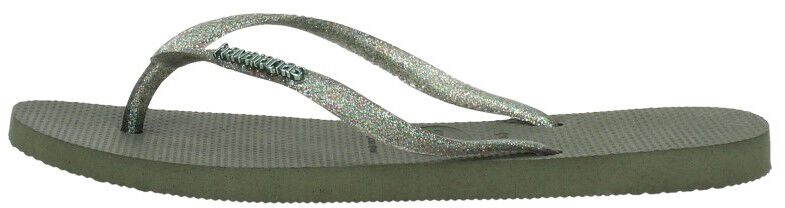 Havaianas Slim Logo Metallic groen