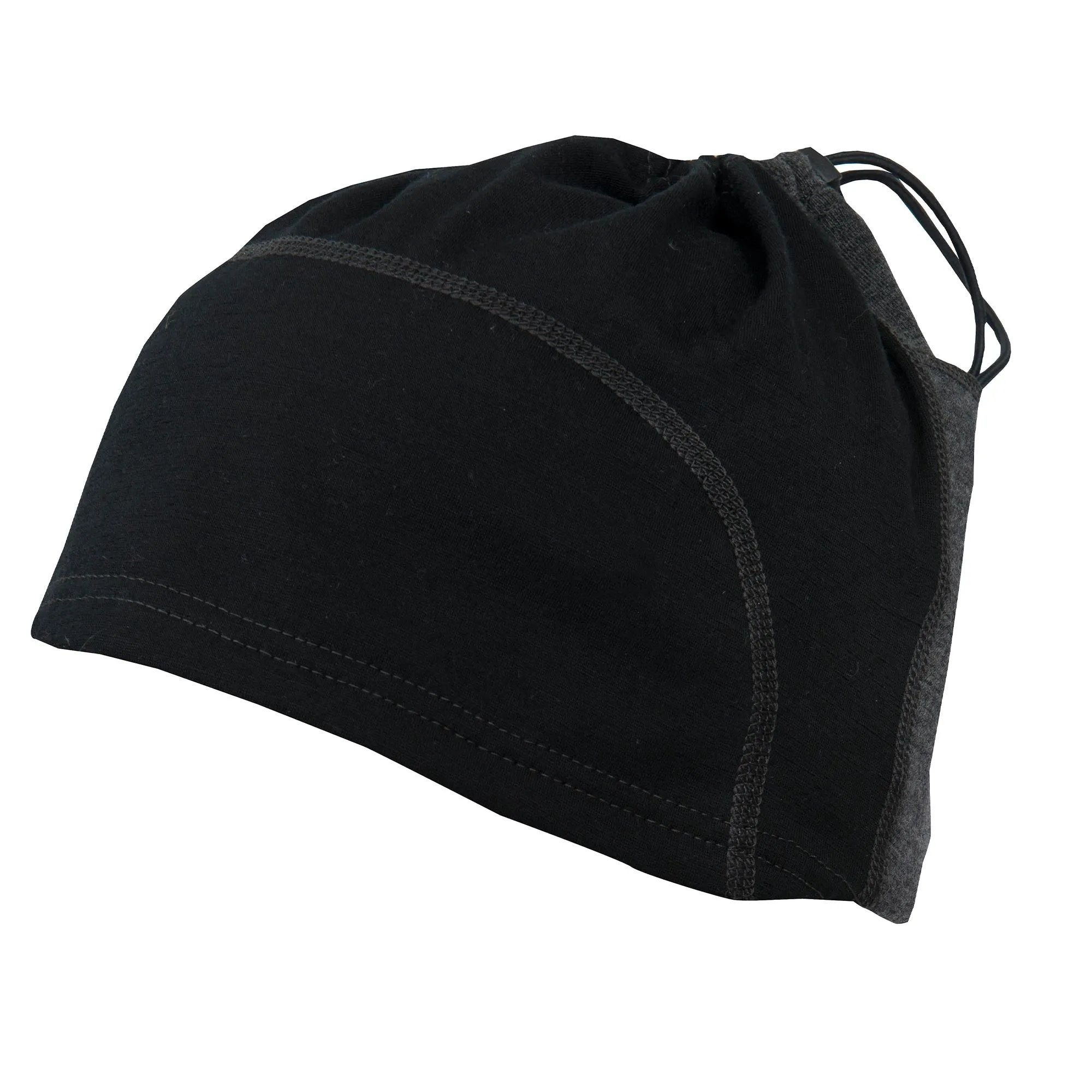 Aclima -  Aclima Beanie LightWool Multifunction jet black marengo