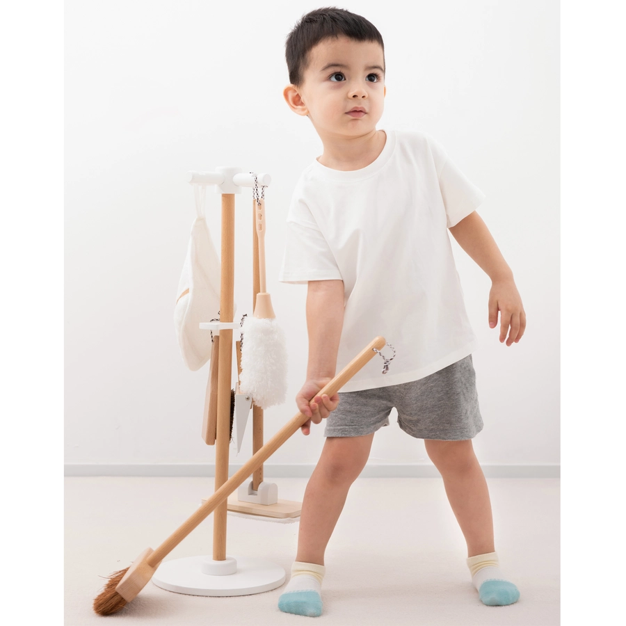 New Classic Toys Besen & Wischer Set 7 Teile bunt