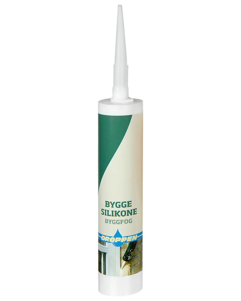 Droppen Byggesilikone 300 ml - sort