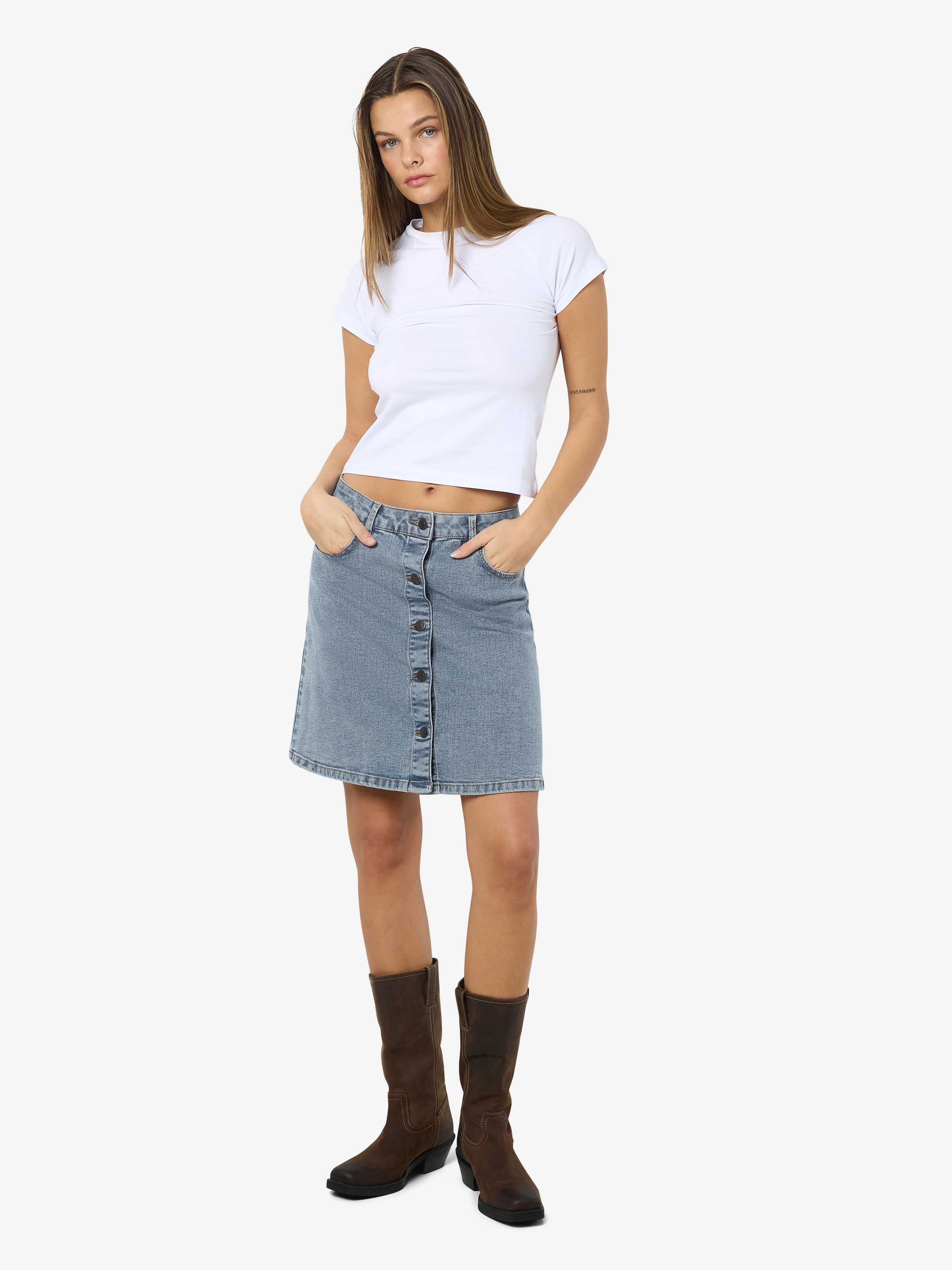 Noisy may Jeansrock »NMRONNIE NW  A SHAPE SKIRT VI375LB NOOS«
