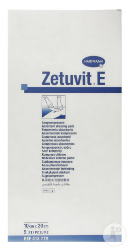 Hartmann Zetuvit E Pansements Absorbants Stériles 10x20cm Pièces 5 (4137791)
