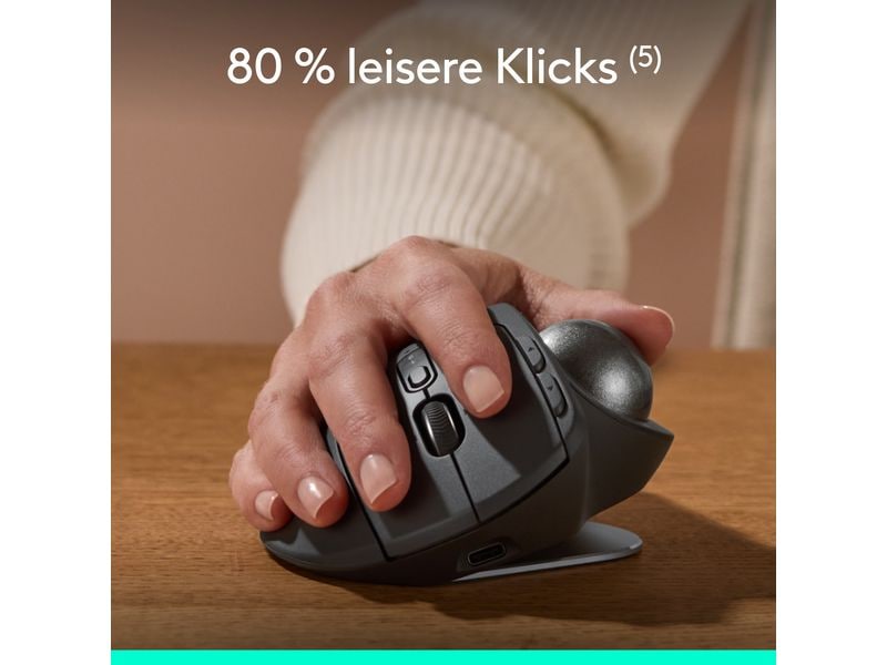 Logitech Trackball MX Ergo S Noch mehr Komfort und Präzision mit MX Ergo S Advanced Wireless Trackball