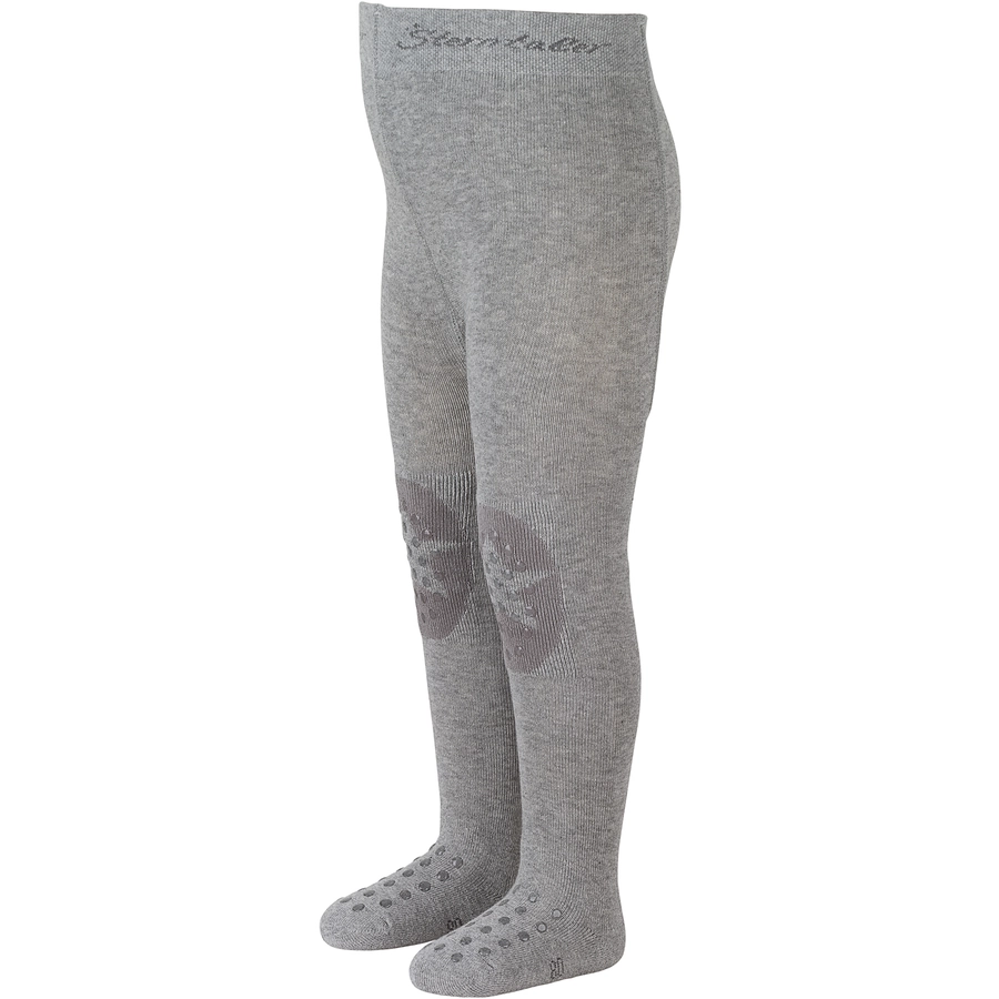 Sterntaler Krabbelstrumpfhose uni silber mel.