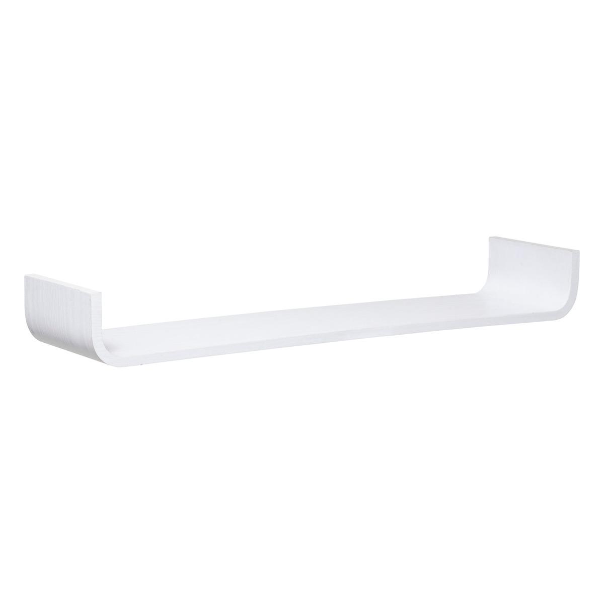 ETAGERE MURALE COURBEE FIXY 80CM BLANC