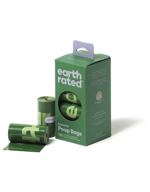 Earth Rated Poepzakjes Lavendel - Hondenpoepzakjes - 8 rol