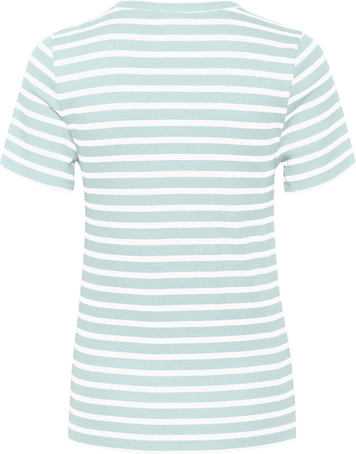 Saint Tropez AsterSZ SS Stripe T-Shirt Pastel turquoise