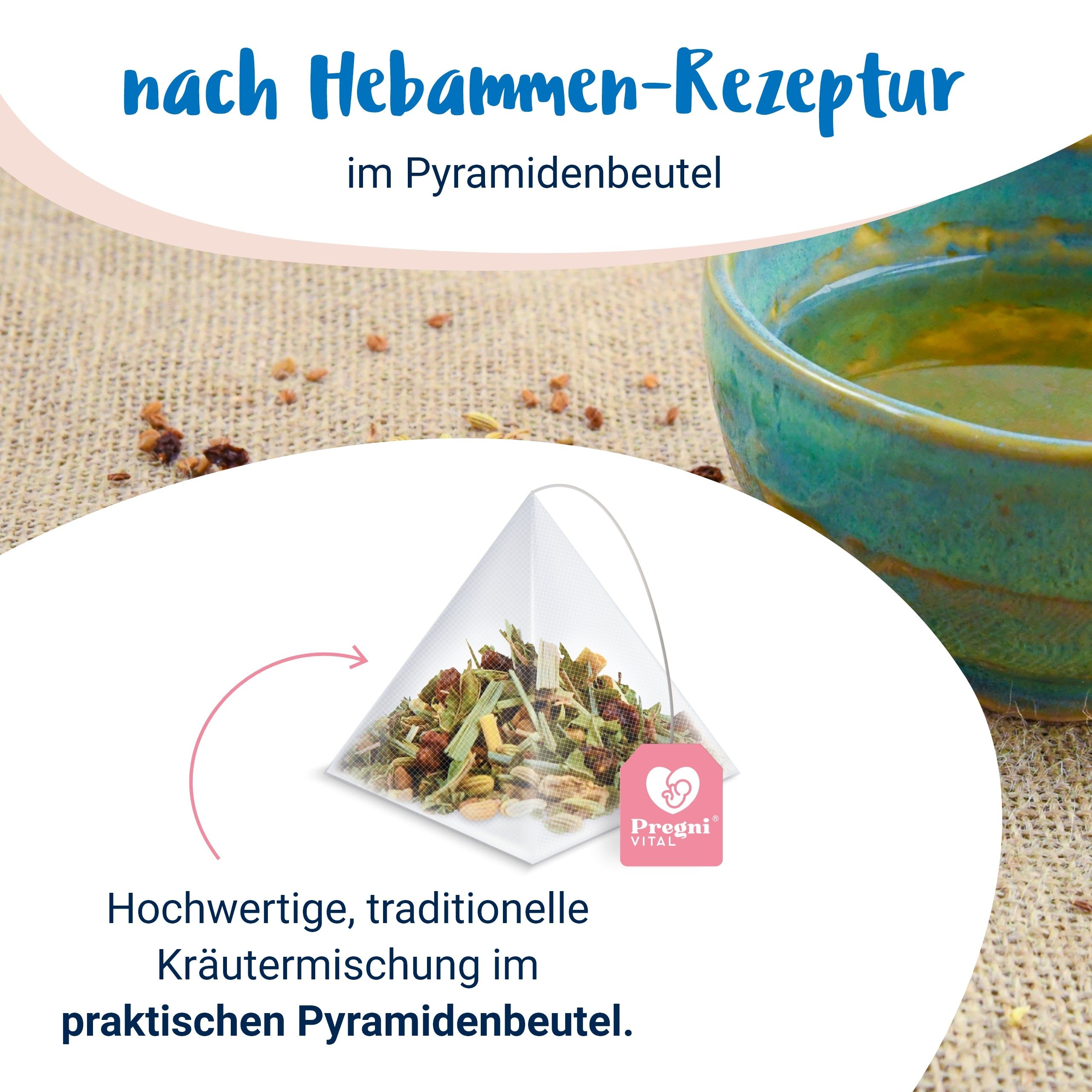 Glückliche Stillzeit BIO Schwangerschaftstee mit Bockshornklee - von PregniVital®