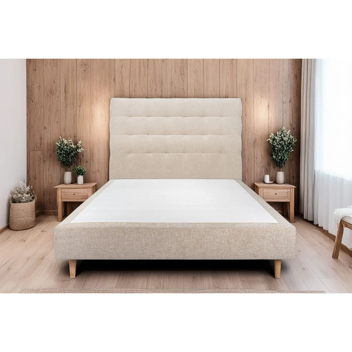 Sommeil de Plomb Lit 160x200cm - Beige Brun