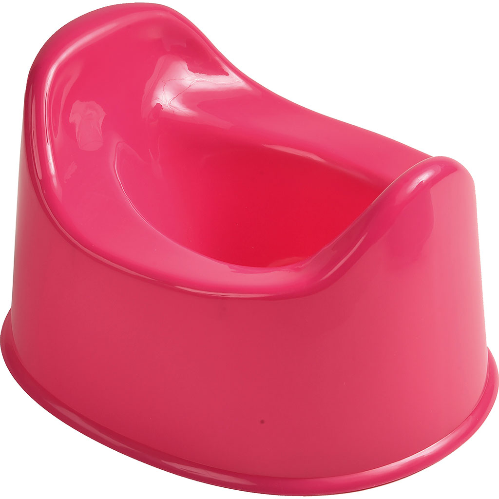 Pot d'apprentissage toilettes  bébé polypropylène rose 29.5x23.5x18cm