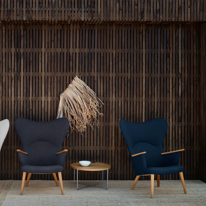 Carl Hansen - CH78 Mama Bear Lounge Chair, Eiche geölt / Fiord 0151