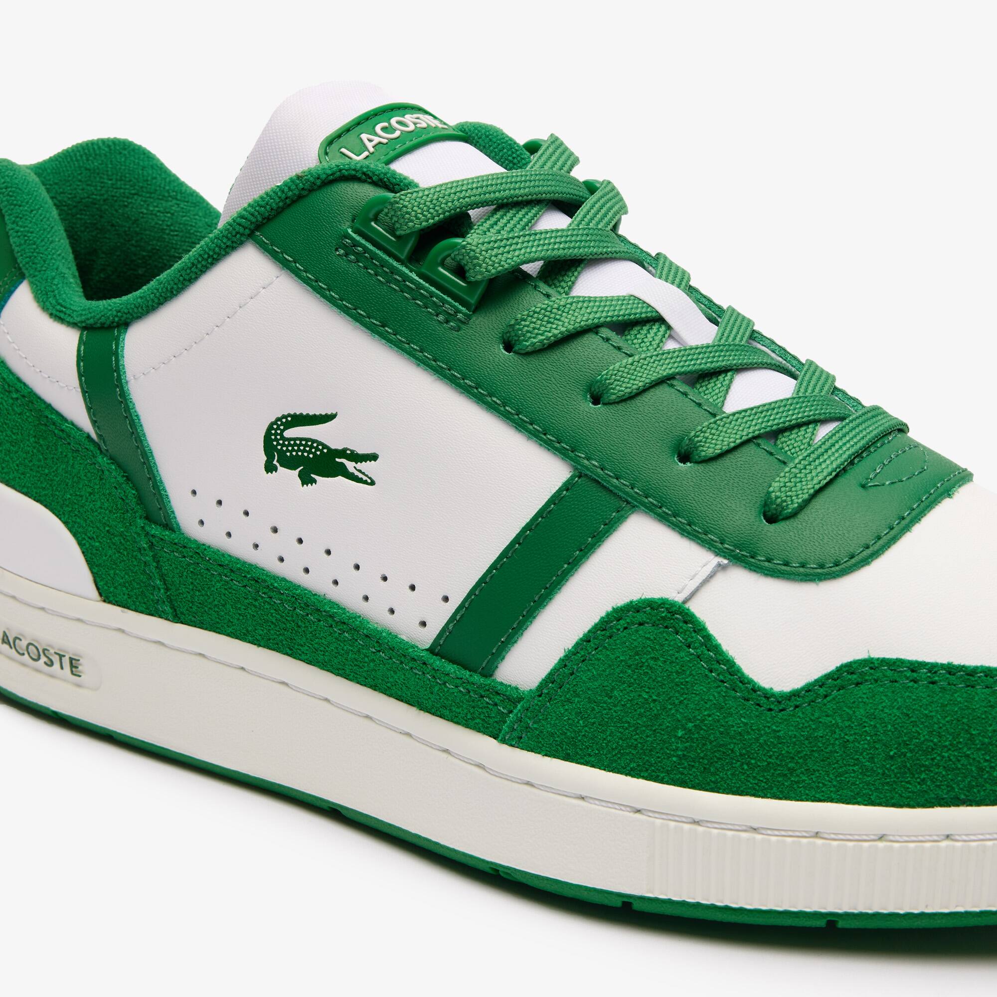 Herren-Sneakers T-CLIP aus Leder mit Logo an der Lasche Sneakers - Weiss - Lacoste - Herren
