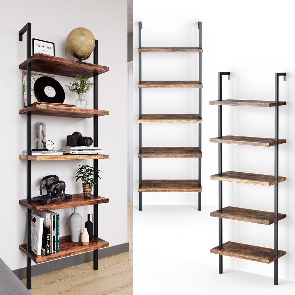 Vicco Loft BücherregalAva Standregal Wandregal 5 Ablagen Leiterregal Vintage