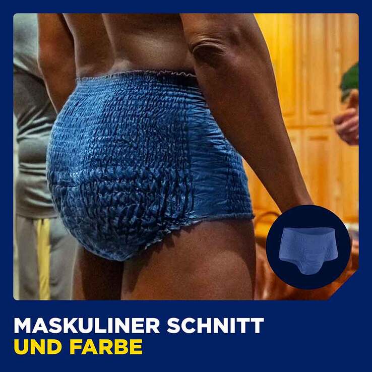 TENA® MEN ACTIVE FIT Plus Pants blau S/M bei Inkontinenz, 12 St