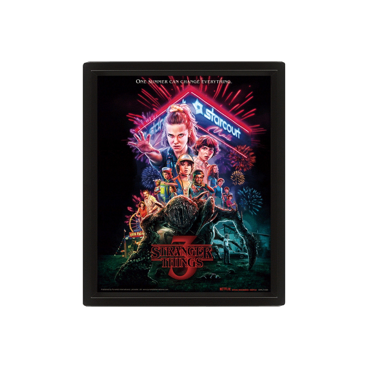 Stranger Things (Summer of 85) 3D lentikulær plakat