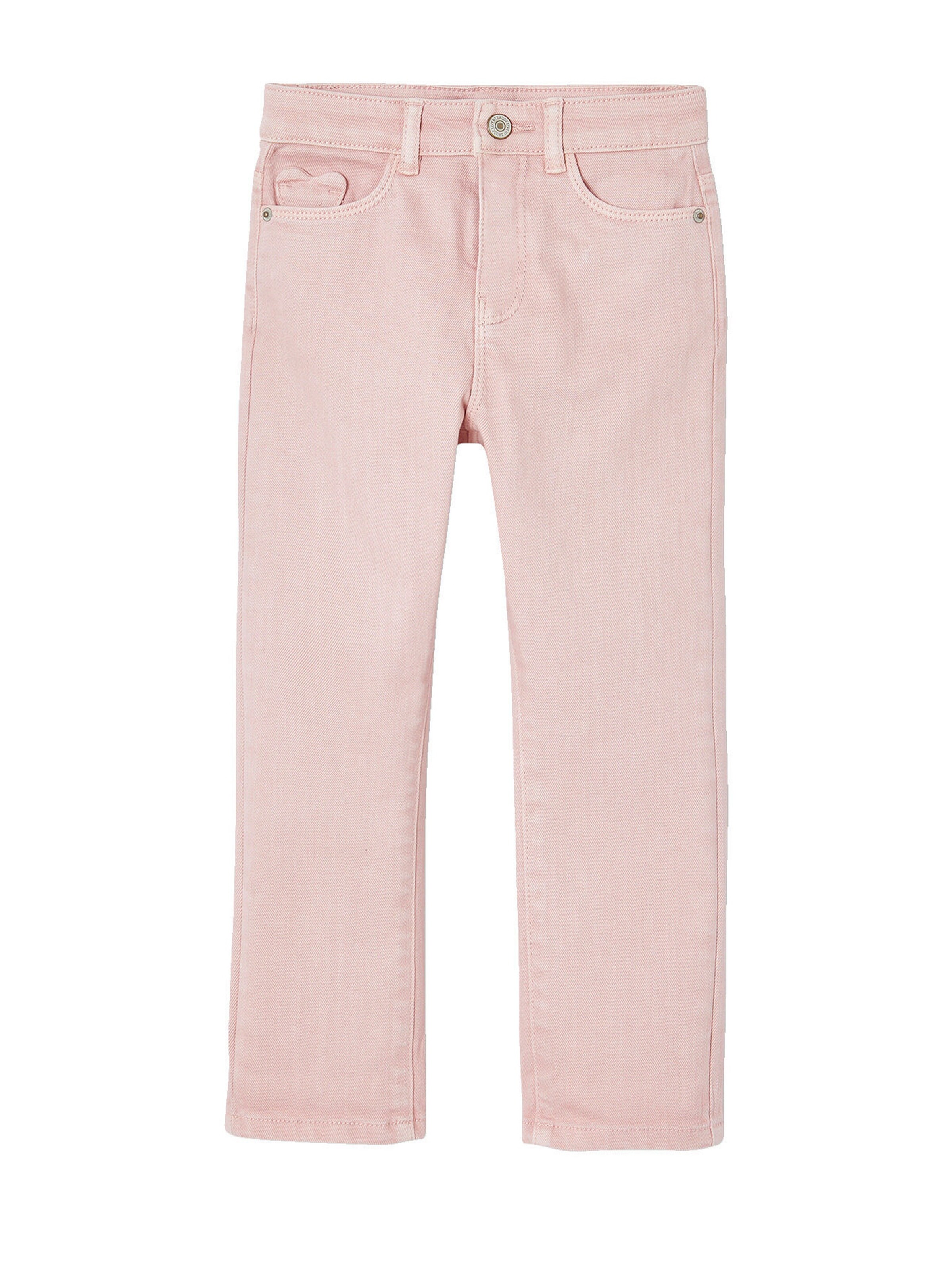Vertbaudet Mädchen Slim-Fit-Hose, Hüftweite REGULAR salbeigrün